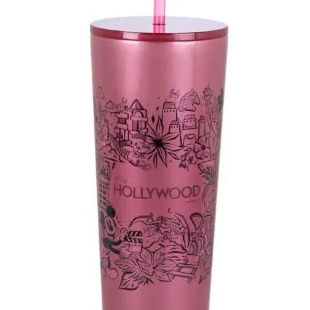 Disney Hollywood Studios Park Stainless Steel 2023 Starbucks Tumbler with Straw